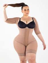 Load image into Gallery viewer, 1004 Elbow Sleeves and Full Back Support - Custom  Colombian Faja
