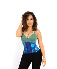 Load image into Gallery viewer, 4203 Waist Trainer Latex Mystic Garden 2Xs / Long
