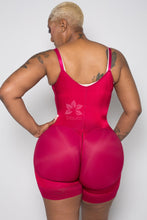 Load image into Gallery viewer, Serena 2001 Thin Strap - Custom Colombian Faja (No Rods) Red Velvet / 1/2 Thigh Shapewear
