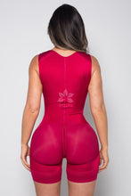 Load image into Gallery viewer, Serena 2004 Thick Straps (Sleeves Option) - Full Back Custom Colombian Faja (No Rods) Red Velvet /
