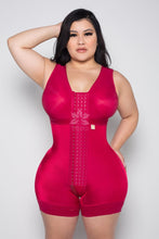 Load image into Gallery viewer, Serena 2007 Bra - Full Back With Sleeves Option Custom Colombian Faja (No Rods) Red Velvet /
